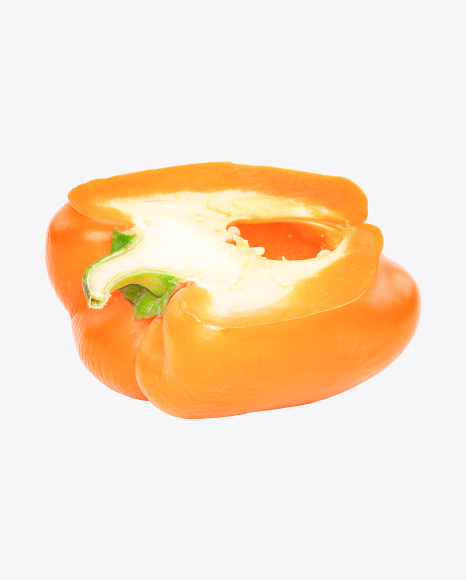Half of Orange Pepper PNG