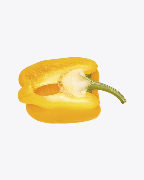 Half of Yellow Pepper PNG
