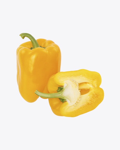 Yellow Pepper and Half PNG