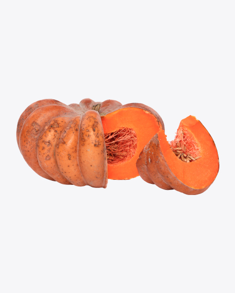 Sliced Pumpkin and Slice PNG