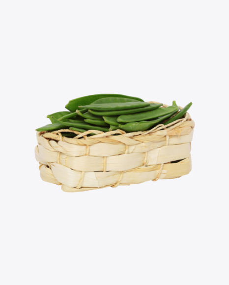 Snow Peas in Basket PNG