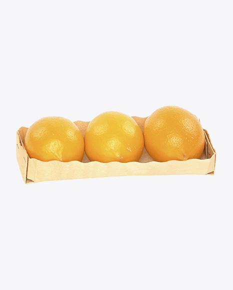 Orange Lemons in Basket PNG