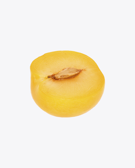 Half of Yellow Plum PNG