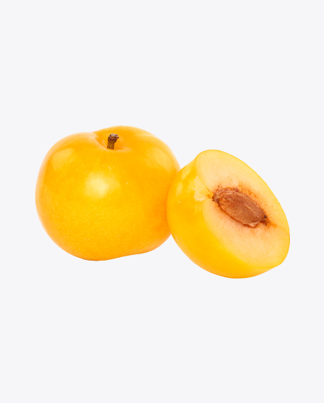 Yellow Plum and Half PNG
