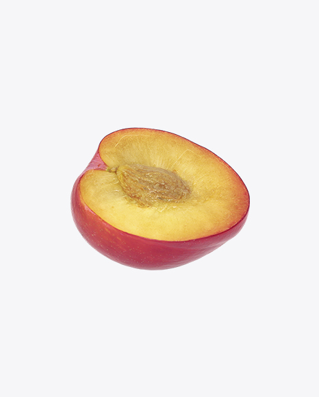 Red Plum Half PNG