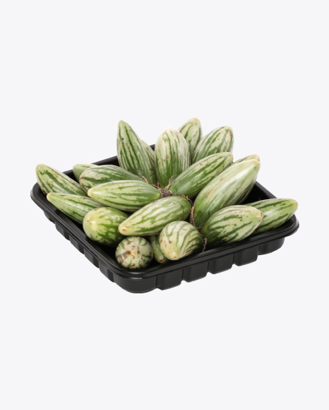 Mini Eggplants in Box PNG