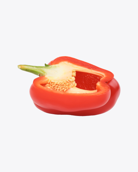 Half of Red Pepper PNG