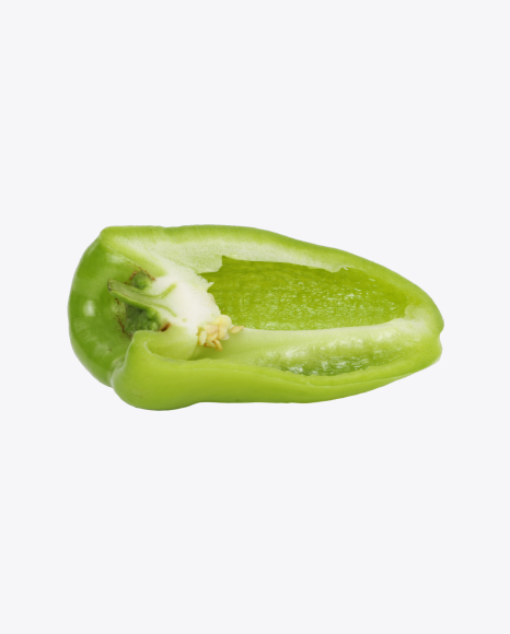 Half of Green Pepper PNG