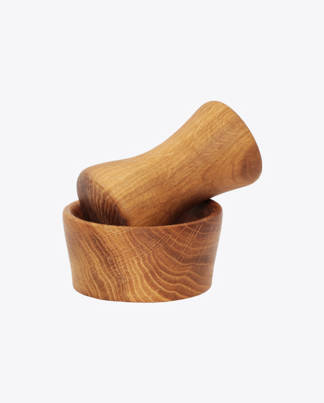 Wooden Pounder and Pestle PNG