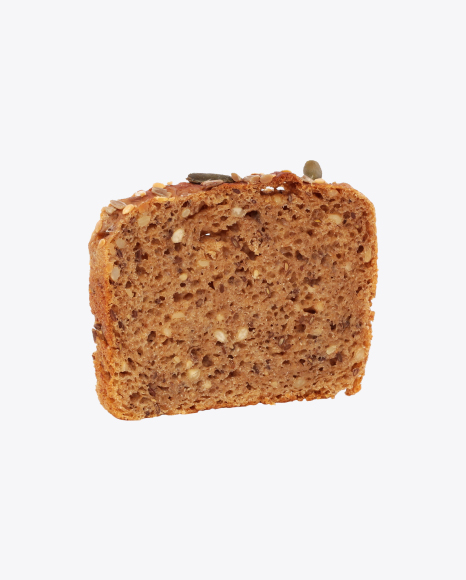 Slice of Bread with Seeds PNG