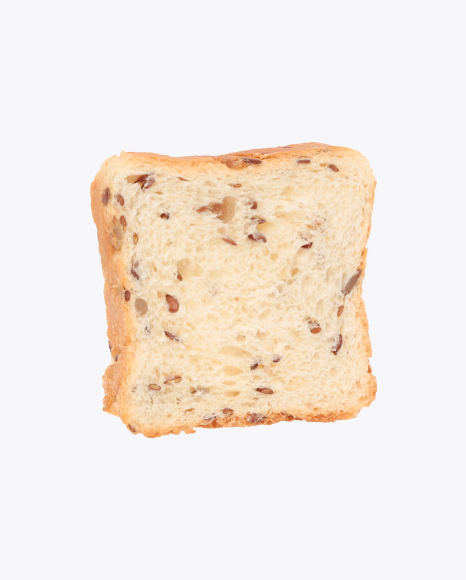Slice of Bread with Seeds and Cereals PNG