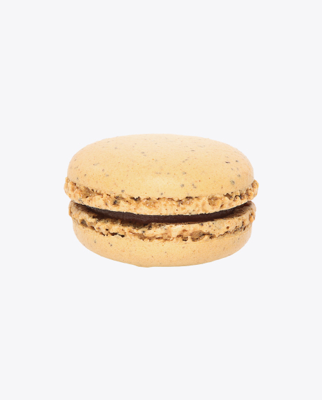 Creme Brulee Macaron PNG