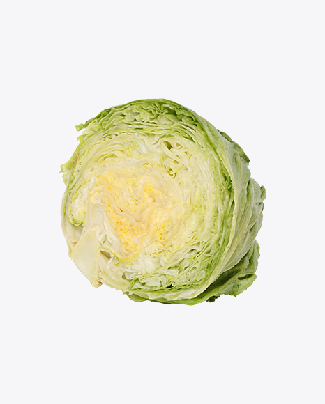 Half of Iceberg Lettuce PNG