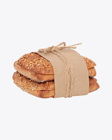 Bread Slices Wrapped in Paper PNG