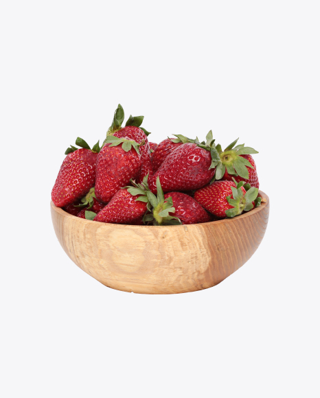 Strawberries in Bowl PNG
