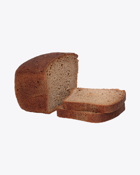 Rye Bread Half and Slices PNG
