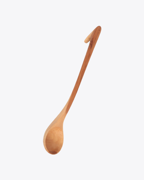 Wooden Spoon with Hook PNG