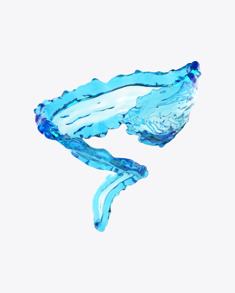 Twisted Blue Liquid Splash