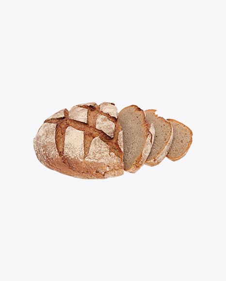 Sliced Wheat-Rye Bread Loaf PNG