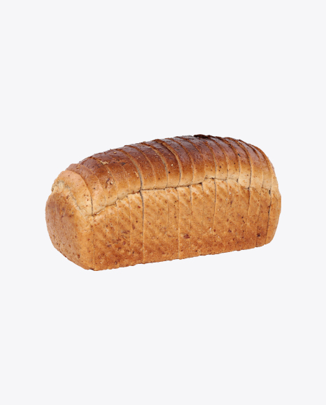 Sliced Loaf of Wheat Bread PNG