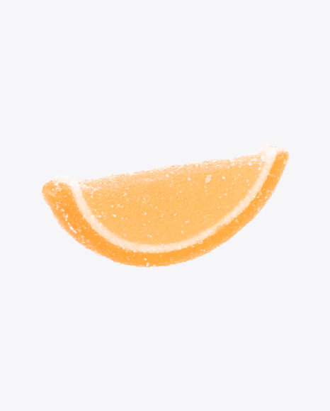Orange Jelly Fruit Slice PNG