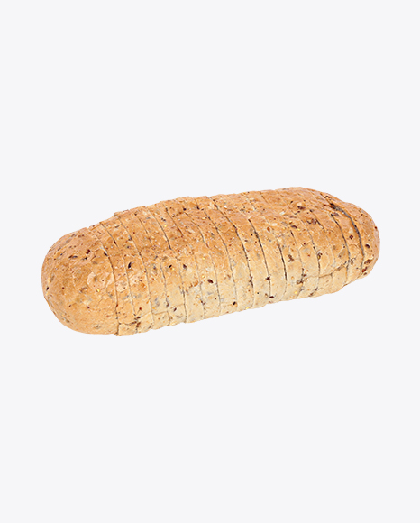 Sliced Loaf of Bread with Seeds PNG