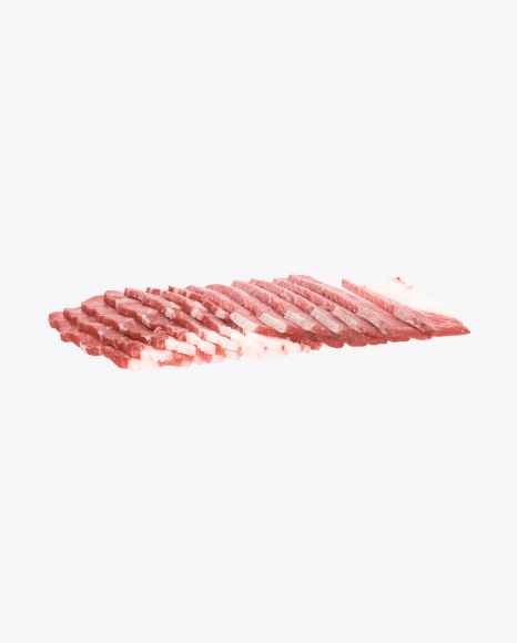 Raw Bacon Slices PNG