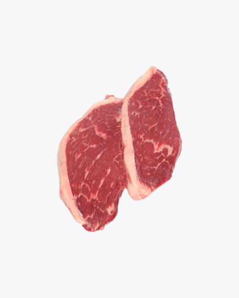 Two Marbled Beef Steaks PNG