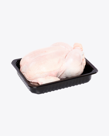 Raw Chicken in Tray PNG