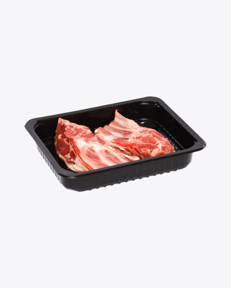 Raw Lamb Rack in Tray PNG