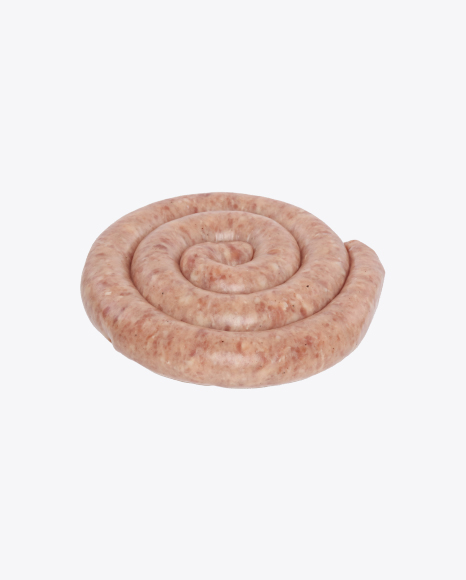 Raw Spiral Pork Sausage PNG