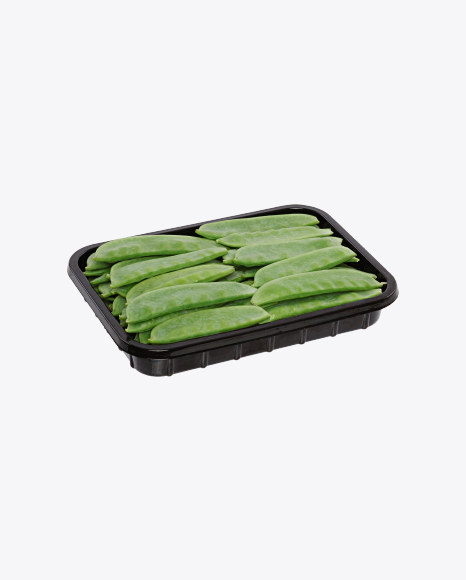 Snow Peas in Tray PNG