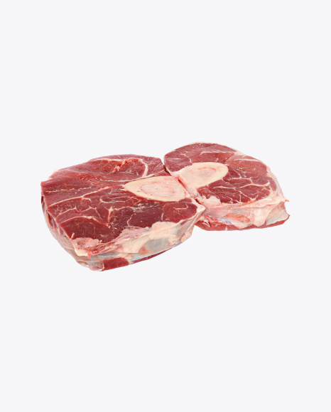 Two Sliced Beef Shins on the Bones PNG
