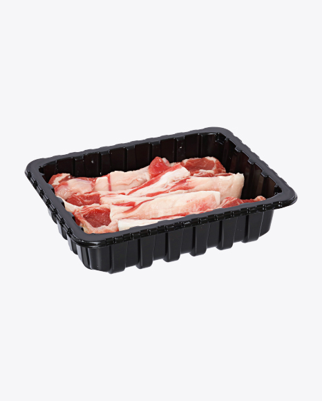 Lamb Rack Cutlets in Tray PNG