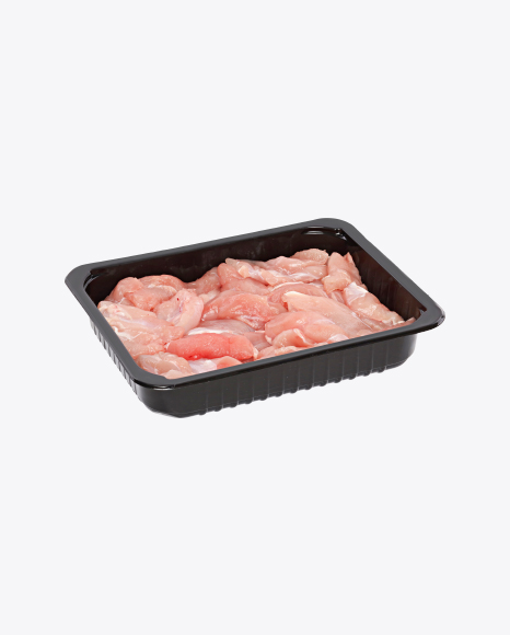 Stir Fry Turkey Breast Strips in Tray PNG