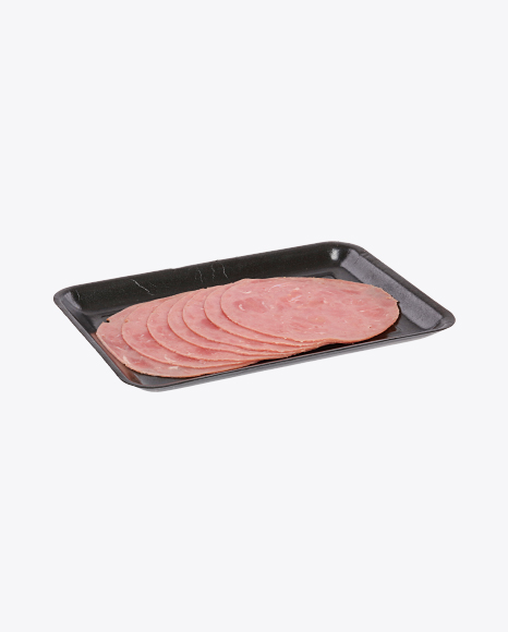 Cooked Beef Slices in Tray PNG