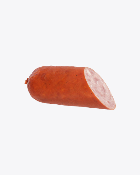 Half of Semi-Smoked Pork Sausage PNG