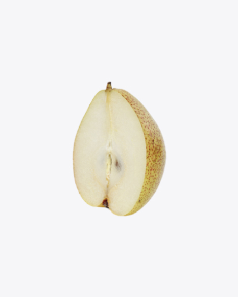 Half of Forelle Pear PNG