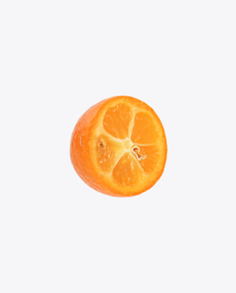 Kumquat Fruit Half PNG