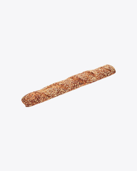 Rye-Wheat Baguette with Sesame Seeds PNG