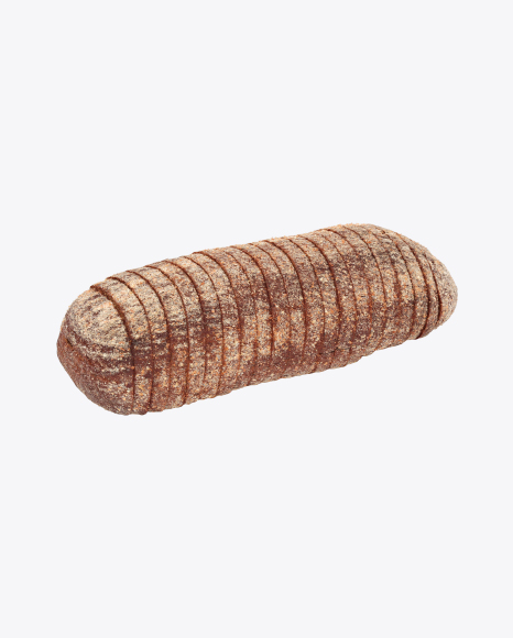 Sliced Loaf of Rye-Wheat Bread PNG