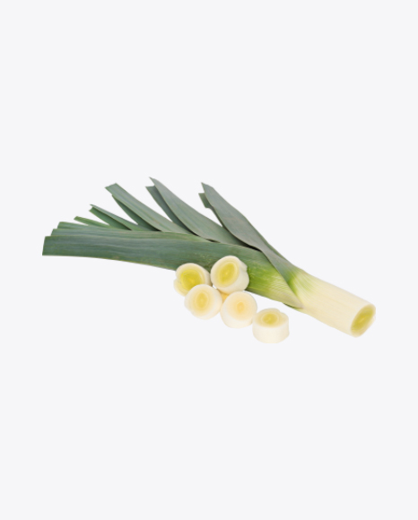 Trimmed Leek and Slices PNG