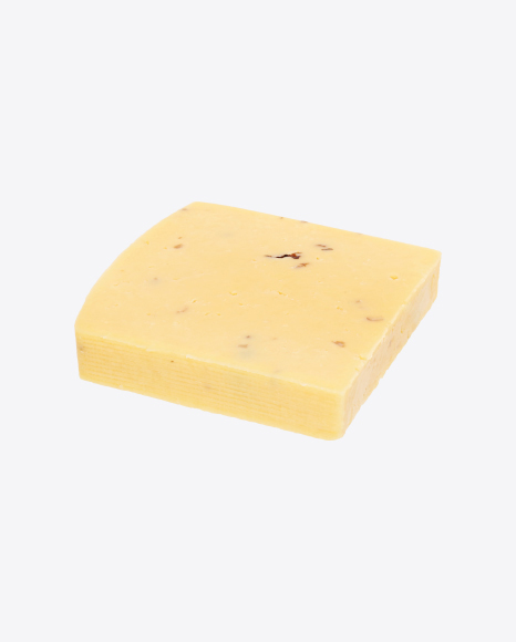 Block of Cheese with Walnut PNG