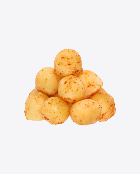 Pyramid of Smoked Cheese Balls with Paprika PNG