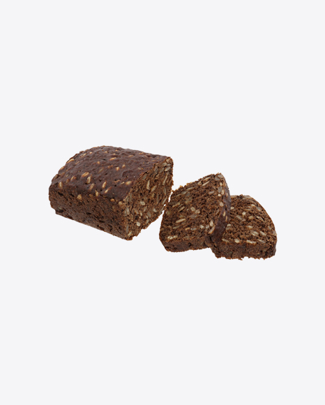 Sliced Rye Bread with Sunflower Seeds PNG