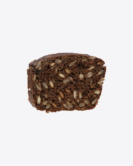 Slice of Rye Bread with Sunflower Seeds PNG
