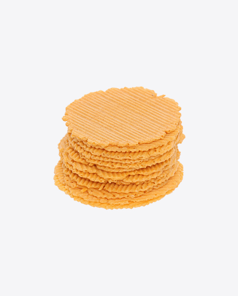 Stack of Round Crispbreads PNG