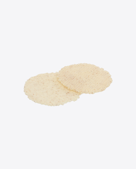 Two Round Wheat Crispbreads with Rye Bran PNG