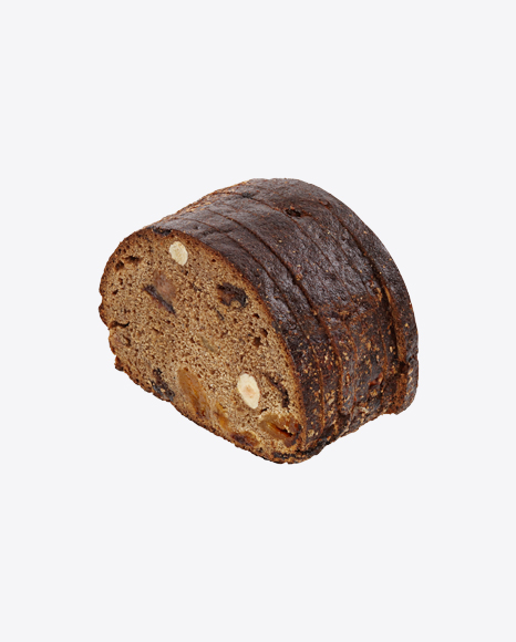 Sliced Bread with Dried Fruits and Hazelnuts PNG