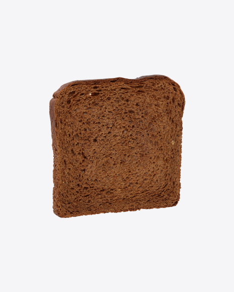 Slice of Wheat Rye Sandwich Bread PNG